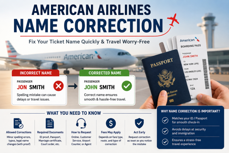 American Airlines Name Correction: Complete Guide to Fixing Ticket Name Errors