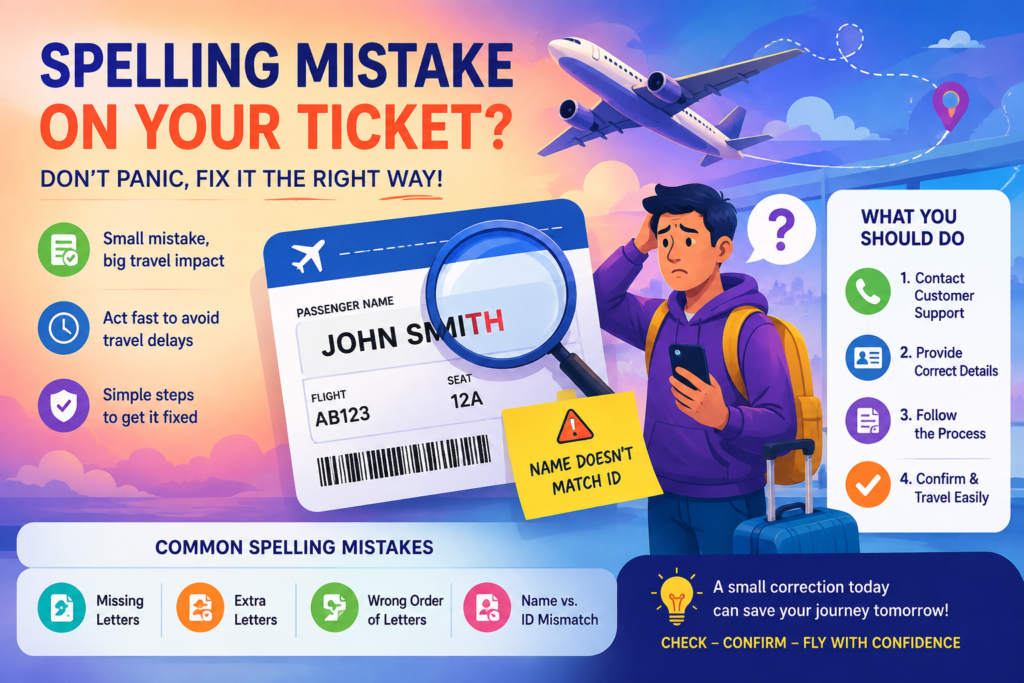 What Is the Best Time to Fix a Sun Country Spelling Mistake on Ticket?